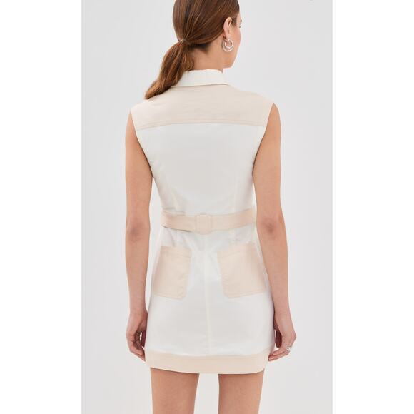 Simkhai Esmee Mini Dress in Ivory Multi 6 - Picture 4 of 5